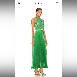 L’Idee Renaissance Midi Dress in Green in Size M